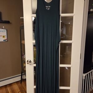 Latched Mama Green Maxi Dress